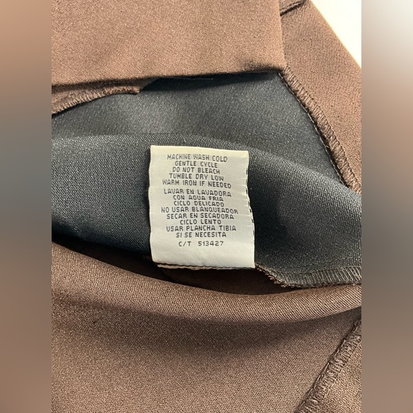 DANNY & NICOLE Womens Brown Short Sleeve Blazer Jacket Peplum Animal Print | 14P - Picture 10 of 10